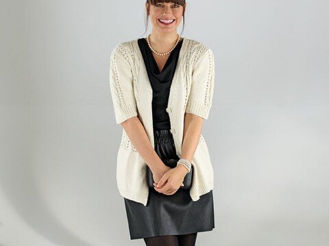 Strickanleitung Damenjacke "Seidenglanz" 758178