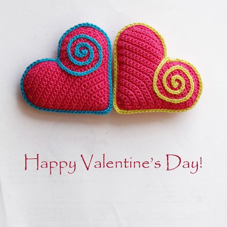 Crochet pattern for Cute Heart Souvenir. In love. Valentine's Day gift