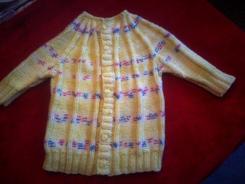 Strickanleitung Jacke und Mütze Gr. 68/74