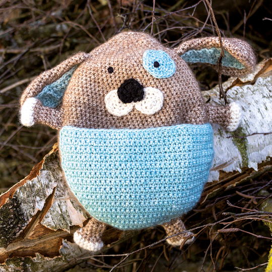 Wärmekissen Barry der Hund - Häkelanleitung