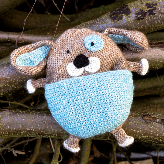 Wärmekissen Barry der Hund - Häkelanleitung