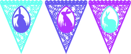 Wimpelkette Frohe Ostern - Bild 2