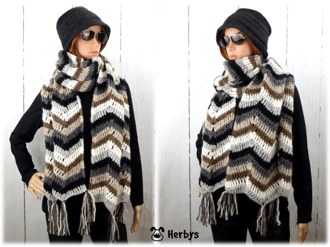 Häkelanleitung Schal "Missoni - Style"