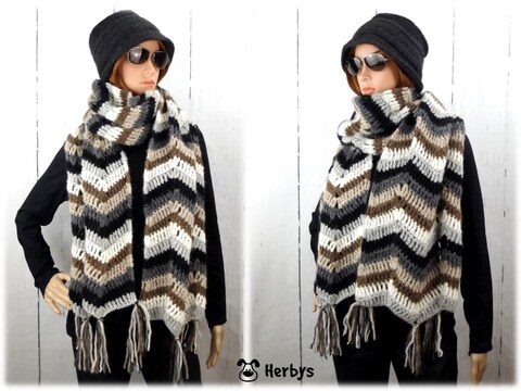 Häkelanleitung Schal "Missoni - Style"