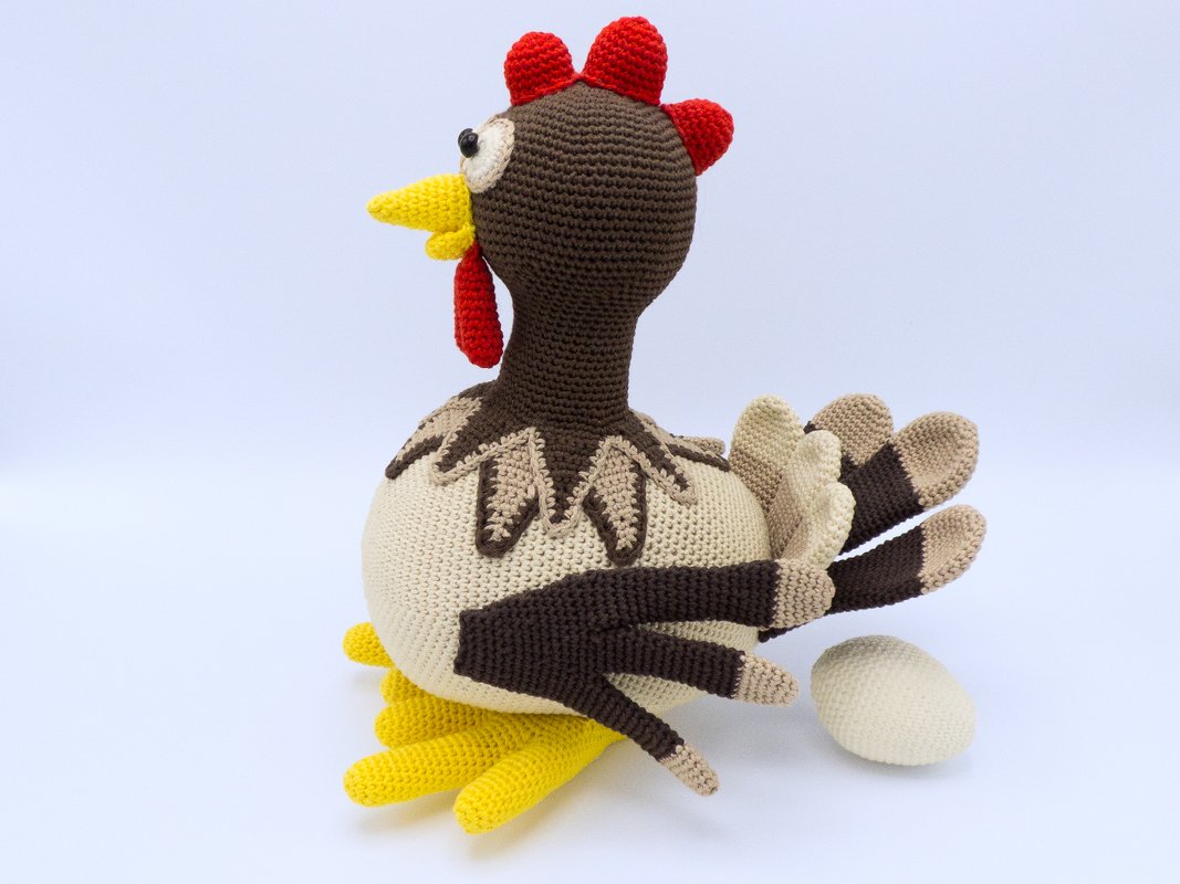 Häkelanleitung: Set Henne Berta und Hühnchen - Bild 3