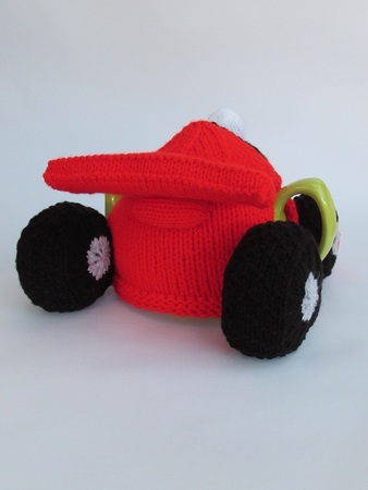 F1 Racing Car Tea Cosy Knitting Pattern