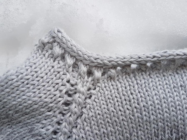 Strickanleitung "Eiskönigin" für einen Pullover mit Raglantechnik