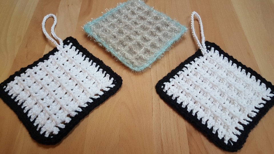 Topflappen - Peelinglappen im Waffelmuster