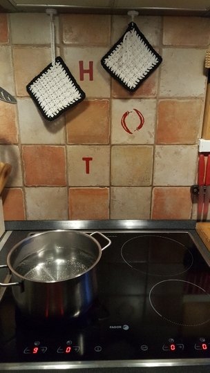 Topflappen - Peelinglappen im Waffelmuster