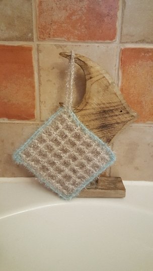 Topflappen - Peelinglappen im Waffelmuster