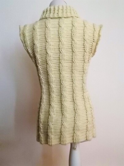 Zopfmuster - Pullunder Häkelanleitung Gr. 36 - 46