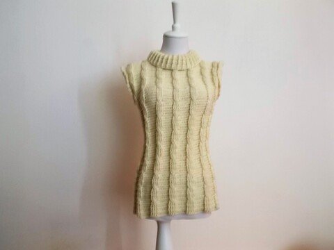 Zopfmuster - Pullunder Häkelanleitung Gr. 36 - 46