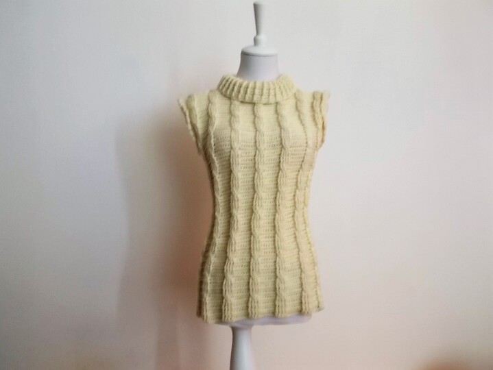 Zopfmuster - Pullunder Häkelanleitung Gr. 36 - 46