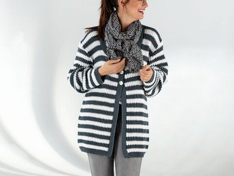 Strickanleitung Damenjacke "Piano" 758172