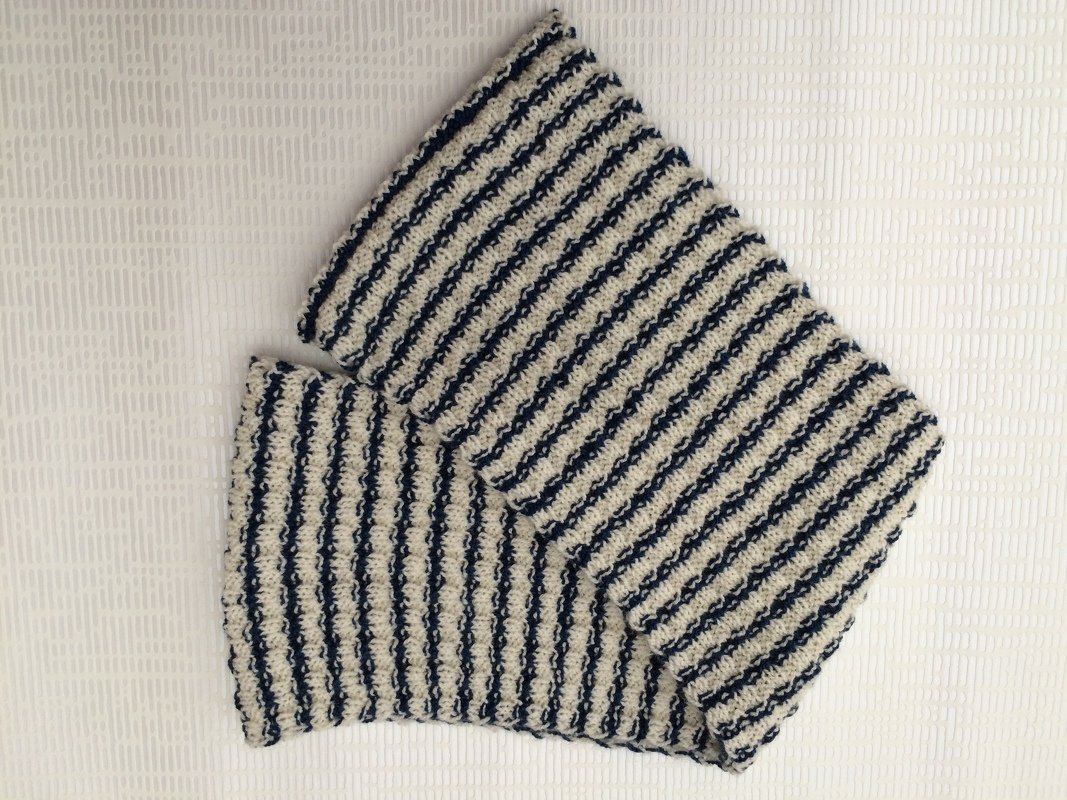 Strickanleitung für Loopschal im maritimen Look - Bild 4