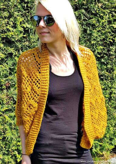 Crochet Pattern Shrug / Cocoon Cardigan in All Sizes | Shrug #2 ZigZag