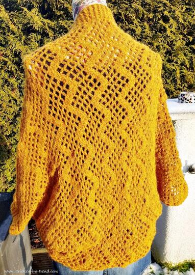 Crochet Pattern Shrug / Cocoon Cardigan in All Sizes | Shrug #2 ZigZag