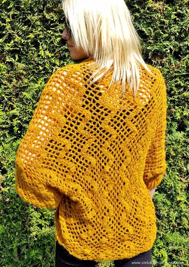 Crochet Pattern Shrug / Cocoon Cardigan in All Sizes | Shrug #2 ZigZag