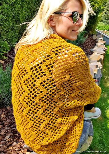 Crochet Pattern Shrug / Cocoon Cardigan in All Sizes | Shrug #2 ZigZag