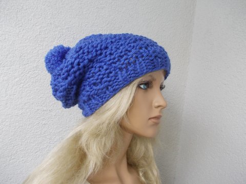 Strickanleitung Beanie, Bommelmütze, unisex