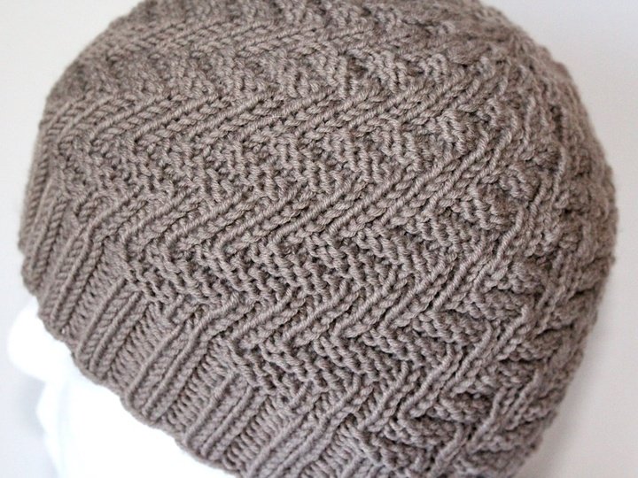 Strickanleitung Mütze, Beanie unisex, Strukturmuster, KU ca. 54-60 cm  #188