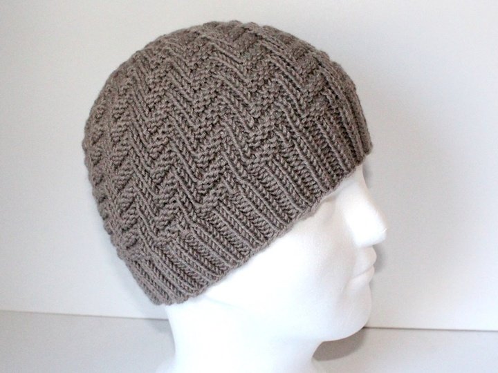 Strickanleitung Mütze, Beanie unisex, Strukturmuster, KU ca. 54-60 cm  #188