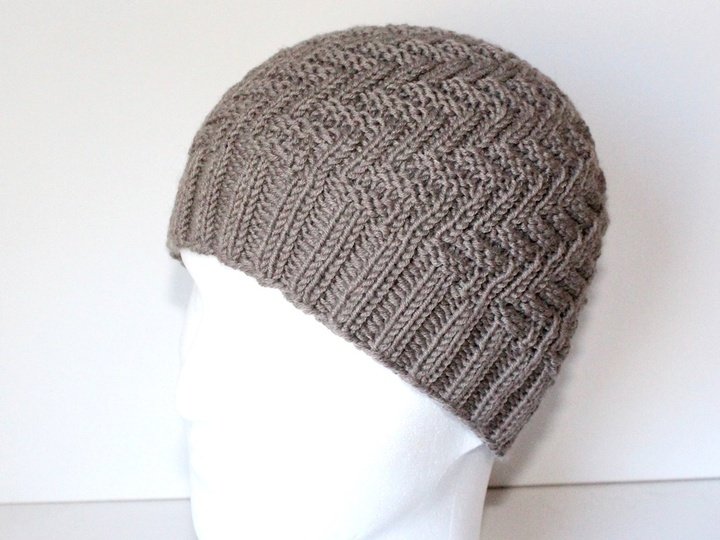 Strickanleitung Mütze, Beanie unisex, Strukturmuster, KU ca. 54-60 cm  #188
