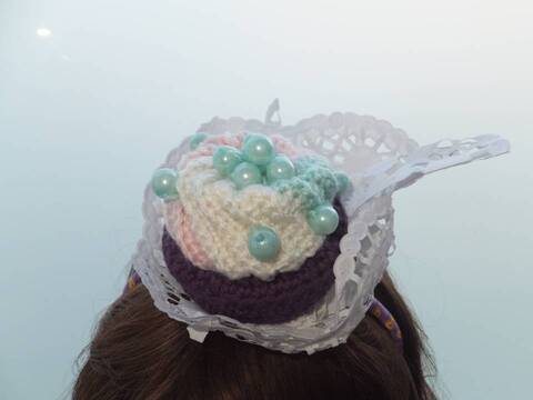 Cupcake - Haarschmuck oder Party Deko und mehr