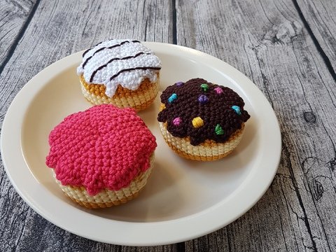 Häkelanleitung Berliner Ballen, Faschingskrapfen, Pfannkuchen