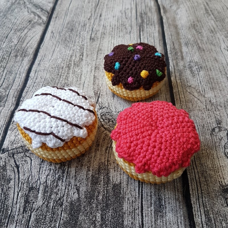 Häkelanleitung Berliner Ballen, Faschingskrapfen, Pfannkuchen - Bild 6