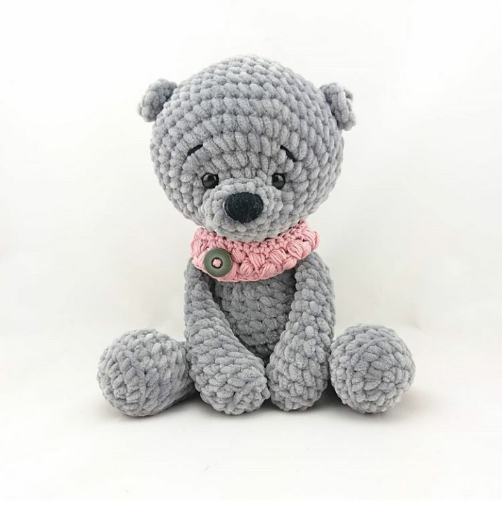Schal für einen Teddy, Amigurumi, Kuscheltier von haekelnundkuscheln - Bild 2
