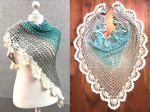 Luftiges „Frühlingstuch“ mit ganz neuem Muster