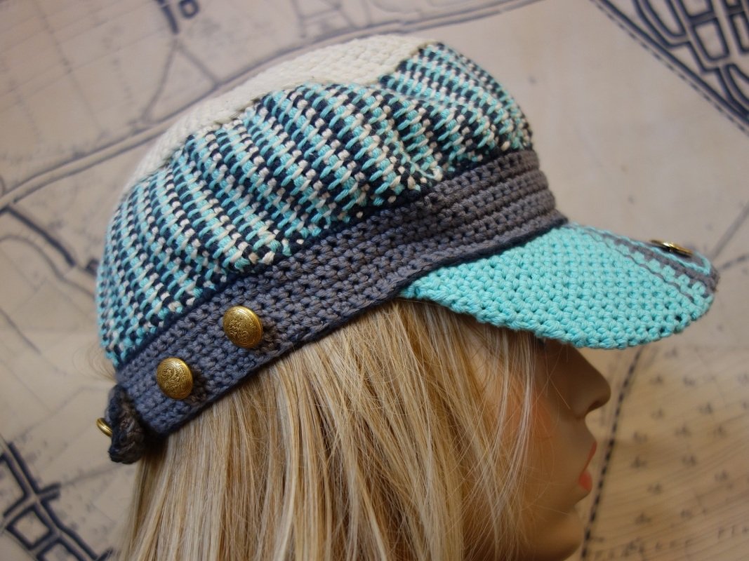 Kappe "FORTUNA"; Häkelanleitung, Größe anpassbar