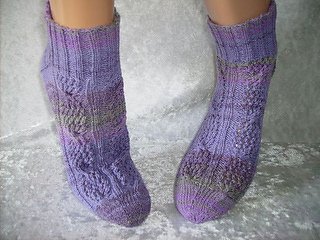 Sockenmuster Netzzopf