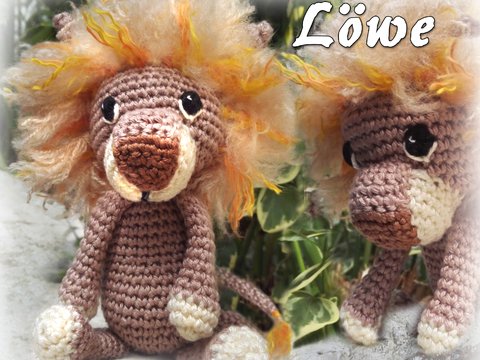Amigurumi süsser Löwe, Lion