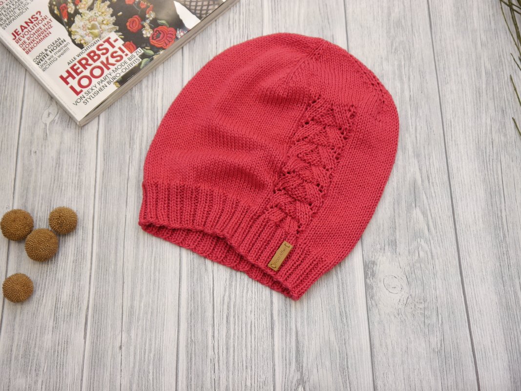 Strickanleitung - BEANIE TaBeeLa - Mütze mit „falschem Zopf“ - No.177B