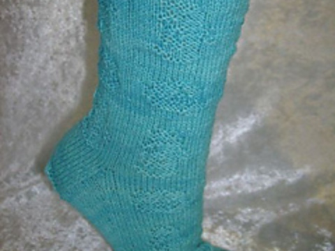 Sockenmuster unter Wasser