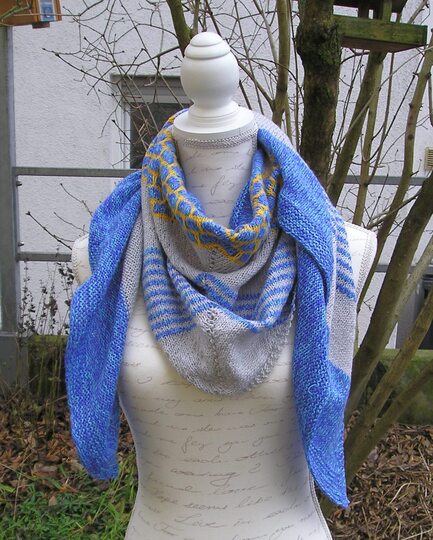 Strickanleitung Tuch "Maritim"