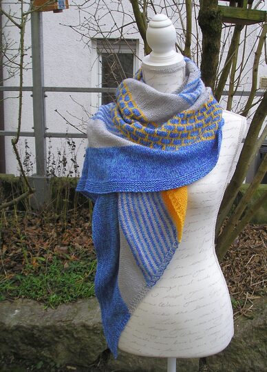 Strickanleitung Tuch "Maritim"