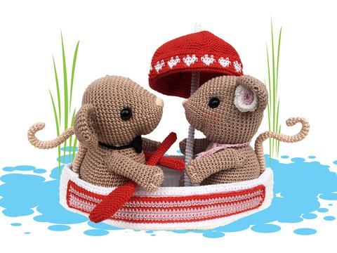 Little Mouse Love Pattern Amigurumi