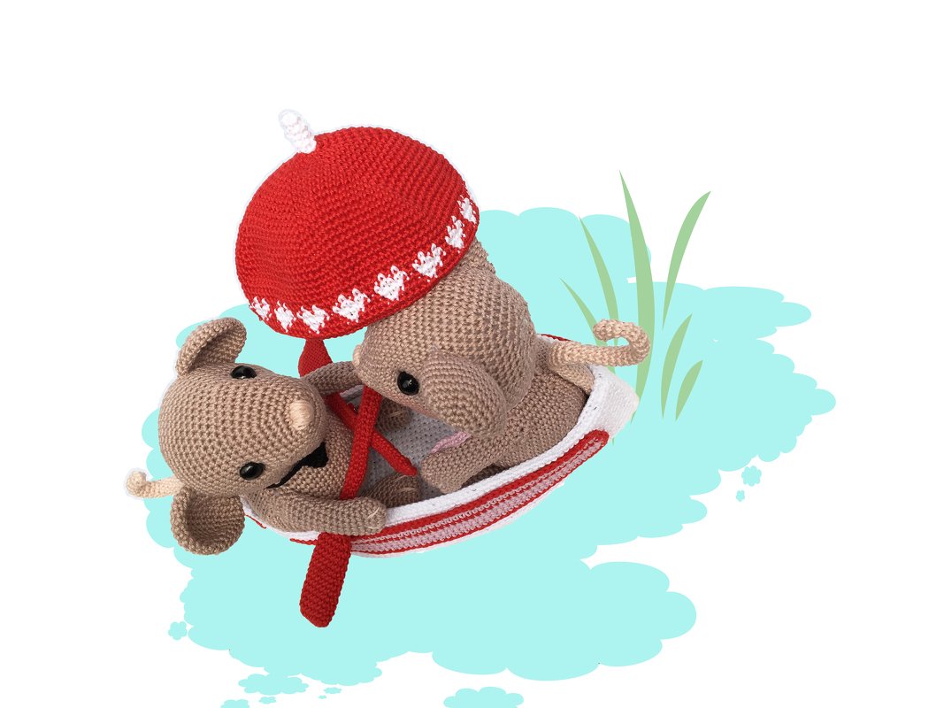 Little Mouse Love Pattern Amigurumi - Image 3