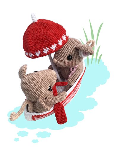 Little Mouse Love Pattern Amigurumi