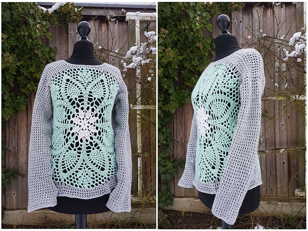 Häkelanleitung Pullover Lydia