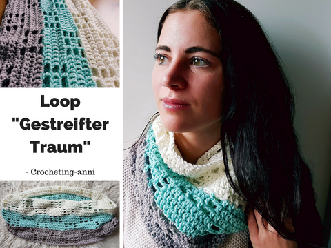 Loop "Gestreifter Traum" Häkelanleitung