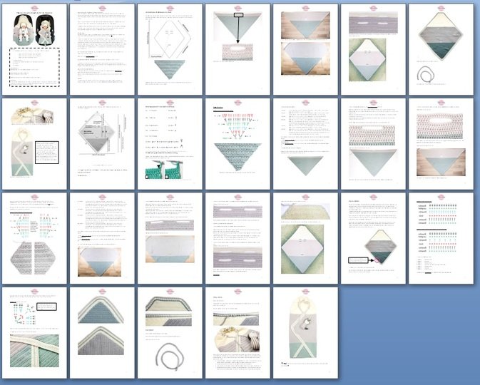 Häkelanleitung Einschlagdecke Babyschale