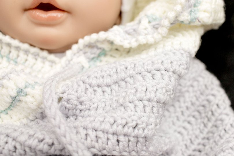 Häkelanleitung Einschlagdecke Babyschale