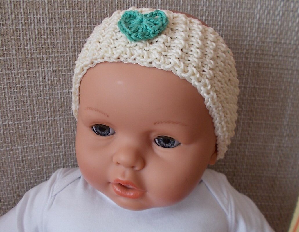Stirnband für Babys und Kleinkinder aus Wollresten – Strickanleitung - Bild 3
