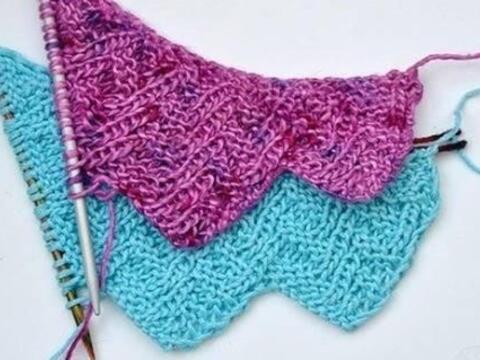 Strickanleitung * Dreieckstuch "Eliktus" reversi