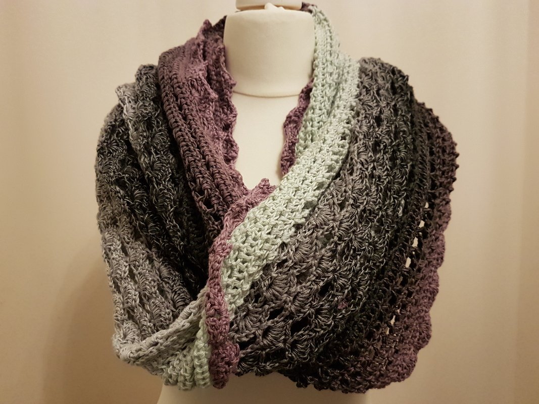 Häkelanleitung Loop Eismuschel