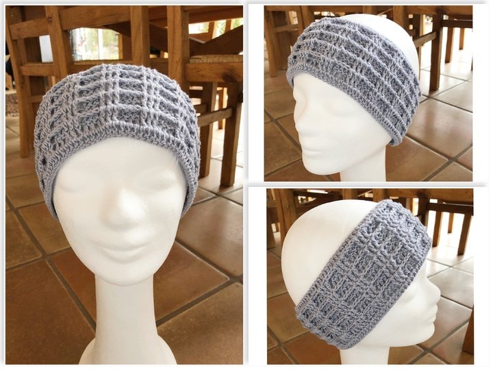 Häkeln / Set / Dreieckstuch / Schultertuch / "Curly" + Stirnband
